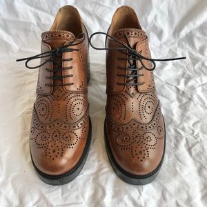 Miu Miu Derby Shoe with Brogue details
